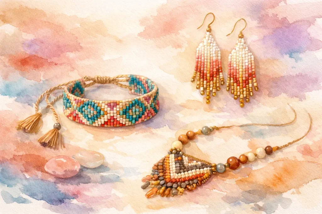 How to Wear Woven Bead Jewelry With Ease