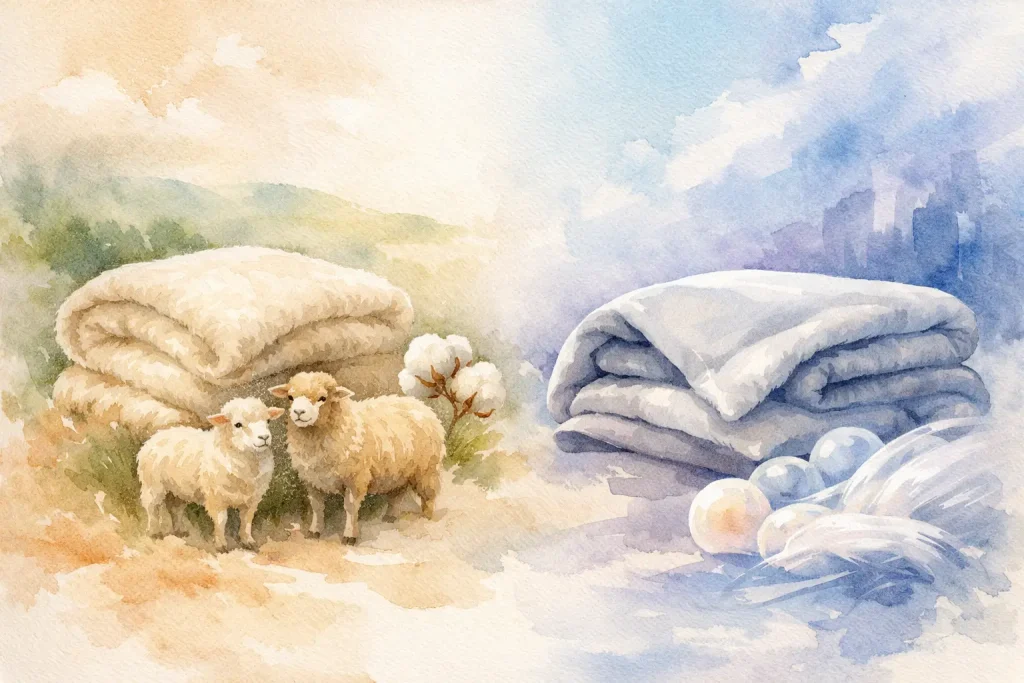 Organic Wool Versus Synthetic Blankets: The Difference
